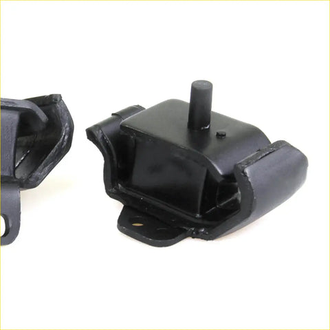 Black rubber-coated metal engine mounting support with central cylindrical protrusion for nissan navara ute 1990-1999
