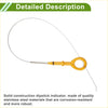 Yellow plastic-handled engine oil dipstick with stainless steel rod and looped wire for Toyota Scion xA 1.5L 2004-2006