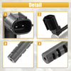 Black plastic engine variable valve timing control solenoid connector with molded housing and pin contacts for toyota avalon