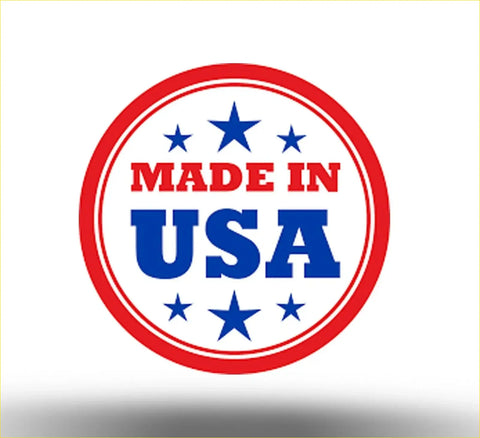 Red and blue circular made in usa emblem with five stars on eps rack and pinion drive belt for ford f150 2015 2017