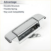 Chrome finished metal exterior door tailgate handle with key lock for silver 1989-1995 toyota pickup