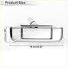Chrome-finished metal exterior door tailgate handle cover with pull tab for silver toyota pickup 1989-1995