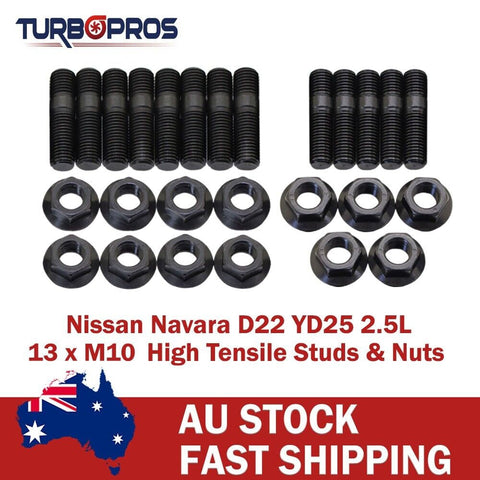 Nissan Navara D22 YD25 2.5L High Tensile Exhaust Manifold&Turbo Stud Kit
