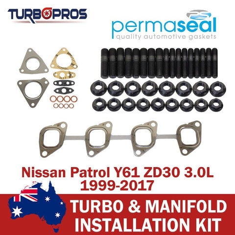 Nissan Patrol Y61ZD30 3.0L Permaseal Turbo&Exhaust Manifold Installation Kit