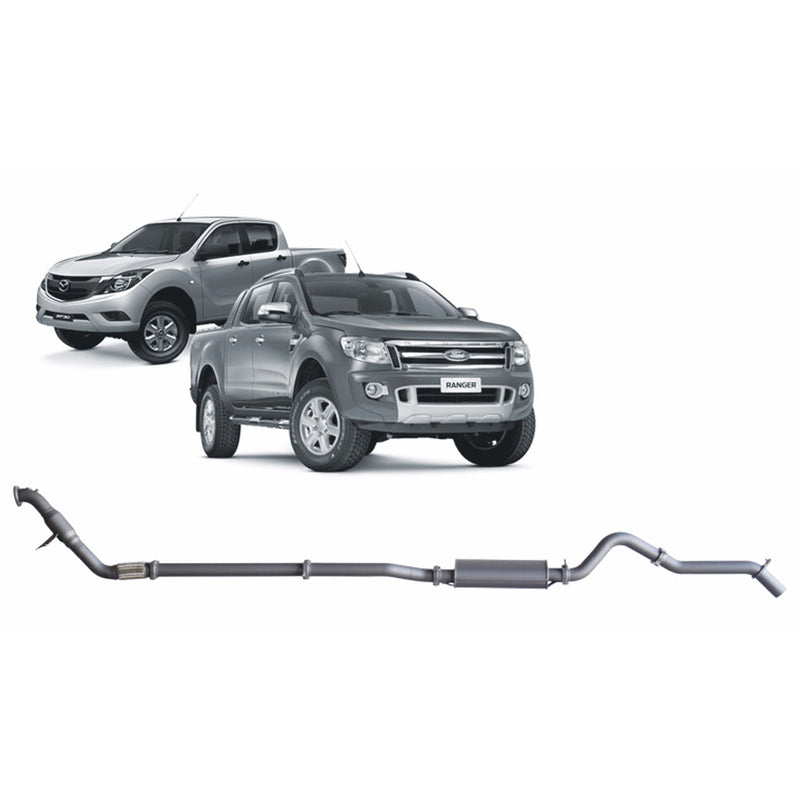 Redback Extreme Duty Exhaust 3in Turbo Back (With Cat &