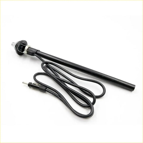 Black cylindrical fender antenna heater with coiled power cord and metal connector for Mazda B2000 B2200 B2600 Bravo 85-98