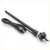 Black fender antenna set with coiled cable and metallic connector for mazda b2000 b2200 b2600 bravo 1985-1988