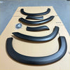 Black matte plastic fender flares set 4-inch for isuzu d-max 2012-2016 oem style