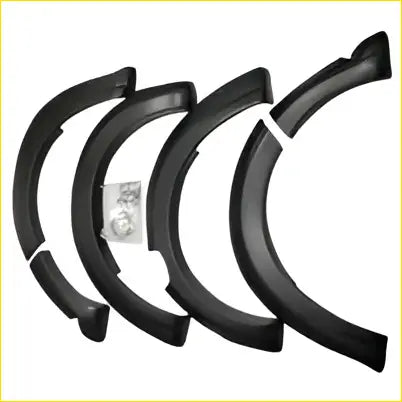 Black rubber wrinkle fender flares for mazda bt50 2012-2018 wheel arch protection visible from the back side