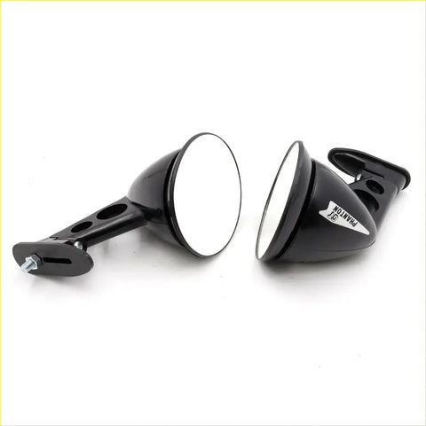 Black phantom j6 fender side mirror for toyota hilux 2nd gen 1972-1978 with sleek glossy finish and adjustable mount