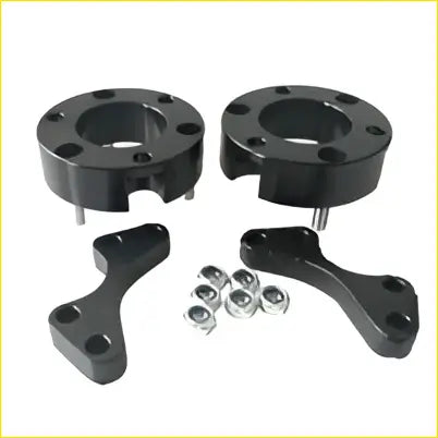Black matte finish coil strut shock spacer lift kit parts with threaded bolts and hardware for holden colorado rg 2012 4wd