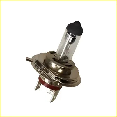 This is a clear glass halogen h4 headlight bulb with metallic base and three prongs fit for patrol mq gq y60 lamp kit