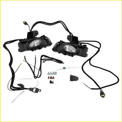 Black led fog light spot driving lamp kit with wiring and connectors fit for mazda 3 bk series 2 sedan