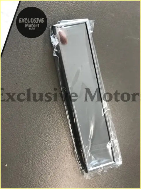Black rectangular ford escort mk1 rs1600 badge foil insert wrapped in clear plastic for car key fob