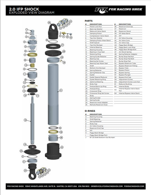 Fox 4WD Suspension 213-18-010-A Spacer 0.631 ID x | Kren Offroad NZ