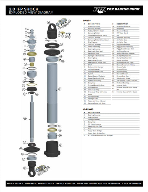 Fox 4WD Suspension 885-06-137-2 Performance Series | Kren Offroad NZ