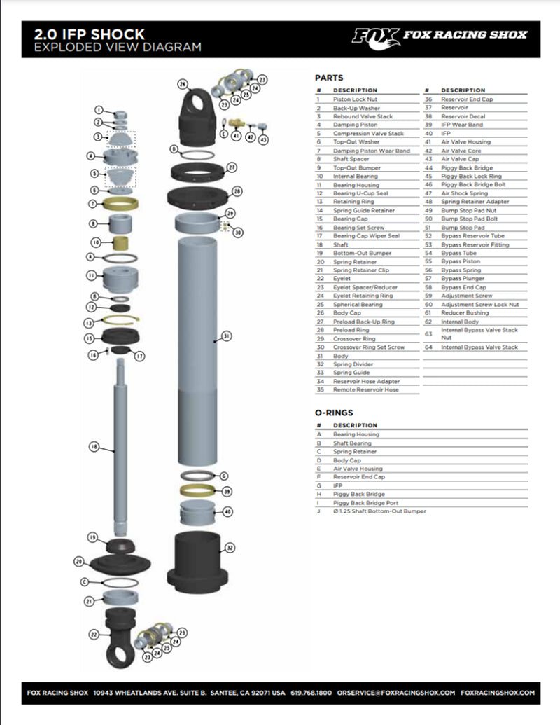 Fox 4WD Suspension 885-06-137-2 Performance Series | Kren Offroad NZ
