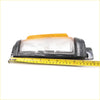Black plastic front right corner side marker light with clear lens and amber strip for mitsubishi triton cyclone colt l200