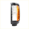 Black plastic fr corner side marker light with clear white lens and amber turn signal for mitsubishi triton l200