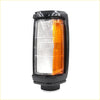Black plastic fr corner side marker light lh with clear and amber ridged lens for mitsubishi triton cyclone colt l200