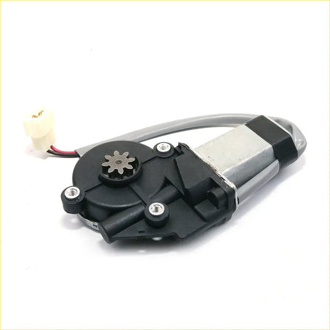 Fr power window regulator motor for mitsubishi pajero montero sport black plastic metal with gray cable and beige connector