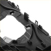 Black plastic front bonnet bumper grille back with molded contours and mounting clips for toyota highlander 2020-2022