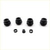Set of black rubber brake master cylinder push rod boots and caps for front brake caliper rex2 kit toyota hilux revo 2wd