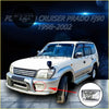 White front bumper fog light for toyota land cruiser prado fj90 1998-2002 with headlight assembly shown