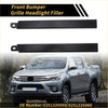 Black front bumper grille headlight filler for toyota tacoma 1997-2000 made of durable plastic