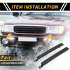 Black metal side marker light brackets shown from the back for front bumper grille headlight filler toyota tacoma 97-00