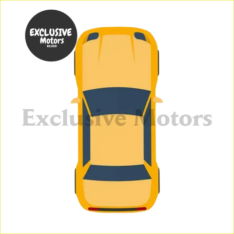 Yellow sports car with dark blue accents showcasing a front bumper headlight turn signal lamp for nissan x-trail t31 series