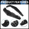 Front bumper retainer bracket for toyota highlander black plastic with textured grid surface and molded mounting points