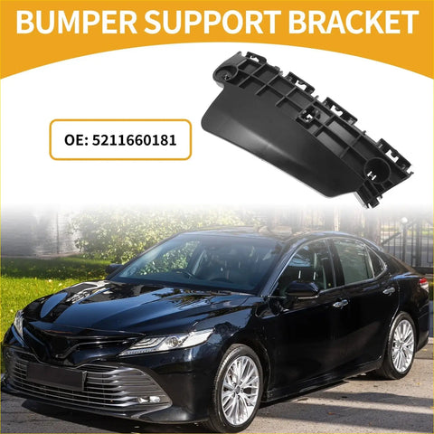 Black plastic front bumper support bracket for toyota land cruiser 2008-2015 shown from the back side