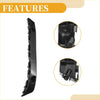 Front bumper support bracket for toyota sienna 2011-2020 black plastic trim piece with molded contours and mounting holes