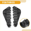 Front bumper support bracket for toyota vios belta gen3 black plastic with molded contours and mounting points