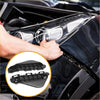Black plastic headlight housing trim pieces for front bumper support bracket toyota vios belta gen3 2013 2016