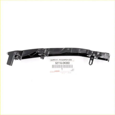 Black plastic front bumper support left bracket for Toyota Hilux MK6 SR5 Champ 2004-2010 part 52116-ok060