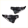 Black plastic car door handle mounting brackets with red buttons for front bumper fit toyota hilux revo 2015-2021