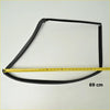 Front door glass run channel vent made of black rubber weatherstrip 69 cm long for Nissan Datsun D21 1986-1997