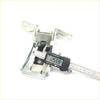 Silver metal front door hinge assembly for ford fairmont lincoln zephyr futura with black rubber seal and adjustable screw mechanism