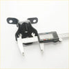 Front door hinge lh upper lower black plastic automotive mount with two tabs for mazda capella 626 measured 48.5 mm