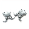 White painted metal front door hinge with four holes for mitsubishi triton l200 k62t k64t k75t 1996-2006