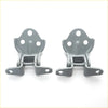 Gray metal front door hinge brackets with three circular holes and mounting tabs for mitsubishi triton l200 1996-2006