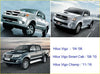 Silver toyota hilux vigo pickup truck with chrome accents showcasing front door locks for hilux kun15 champ 2004-2016
