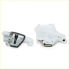 White plastic front door lock actuator with metallic parts and black rubber seals for toyota hilux kun15 champ 2004-2016