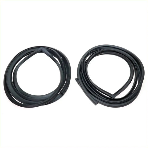 Black rubber front door seal weatherstrip for nissan datsun bluebird 510 1968-1973 coiled and ready for installation