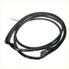 Black rubber front door weatherstrip set with blue plastic fasteners for toyota hilux 2-door 2004-2015