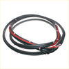 Front door weatherstrip set for toyota hilux 2-door 2004-2015 black rubber with red adhesive backing and pink tabs