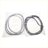 Black rubber front door weatherstrip gaskets in clear plastic packaging for mazda familia 323 glc hatchback x2