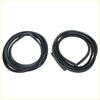 Front door weatherstrip x2 for Nissan Datsun Bluebird 510 1600 black rubber weather sealing coiled for window or door frame